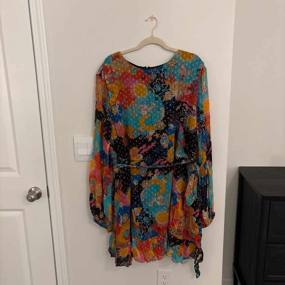 Neverfullydressed knee length print dress